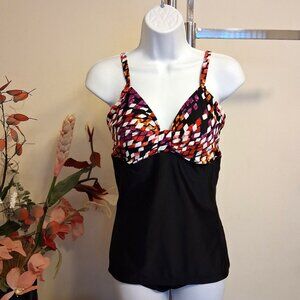 NWOT Silhouette Solution Women’s Multi Color One-Piece Swimwear 10D